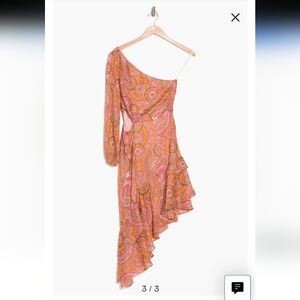 BCBGENERATION Women's Paisley-Print One-Shoulder Dress